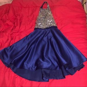Royal blue homecoming dress